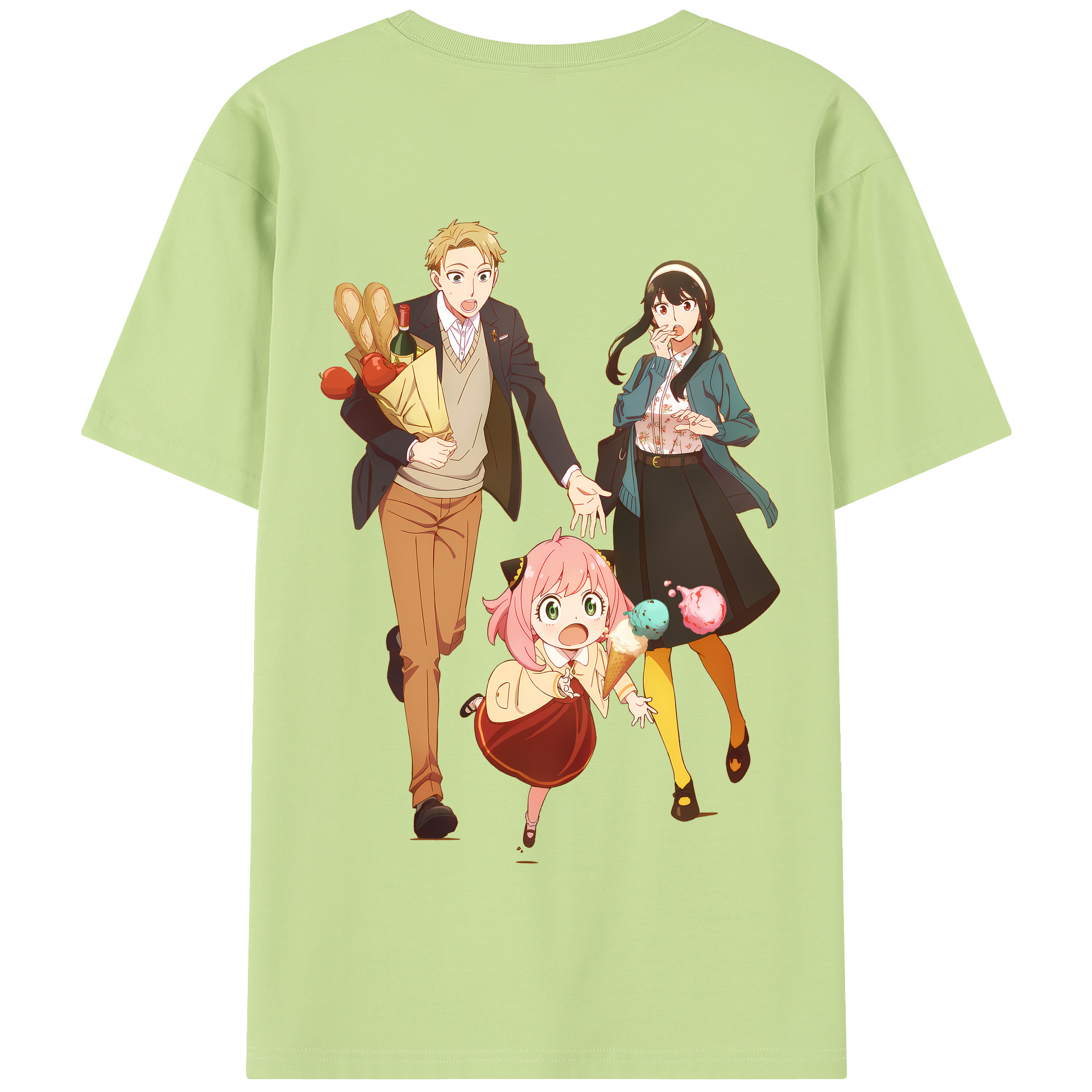 （画像用） SPY×FAMILY间谍家家酒 綿100％半袖Tシャツ（背面プリント）